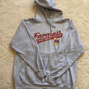 Men’s Farmall logo grey hoodie, size L